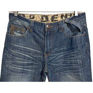Do Denim Mens Jeans Size 32/32 Distressed Straight Leg Blue Faded‎ Wash